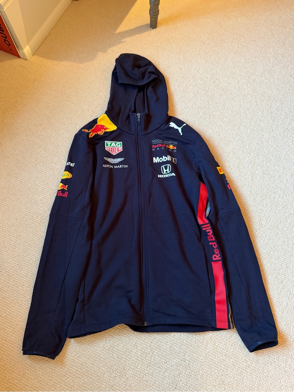 Puma Navy Red Bull Racing Navy Zip Jacket with Red Accents